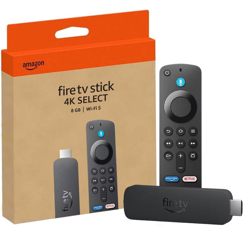 Media Player Amazon Fire TV Stick 4K Select 8GB com Alexa (2024) - Preto