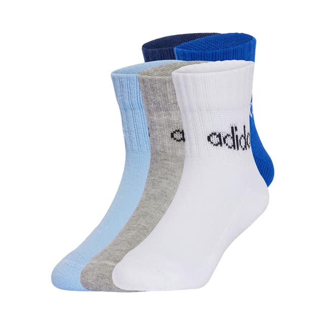 Meias Infantis Adidas Jf8542 Lin Ank Unissex 5 Pares