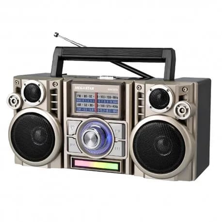 Rádio Portátil Megastar RX65BTD AM/FM/USB/BLT