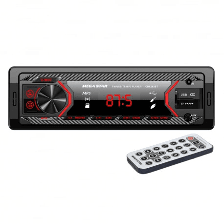 Toca-Rádio Megastar CDX262BT USB/SD/AUX/Rádio
