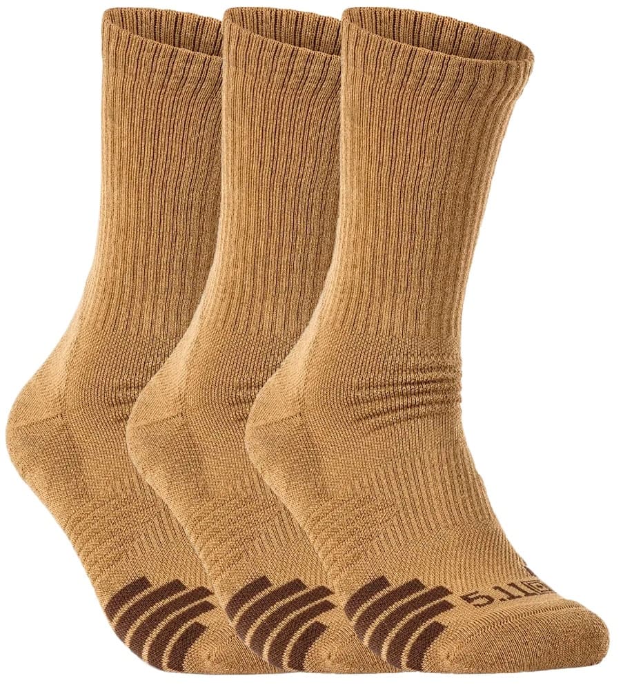 Meias 5.11 Tactical Duty Ready Plus Crew Socks 3 Pares