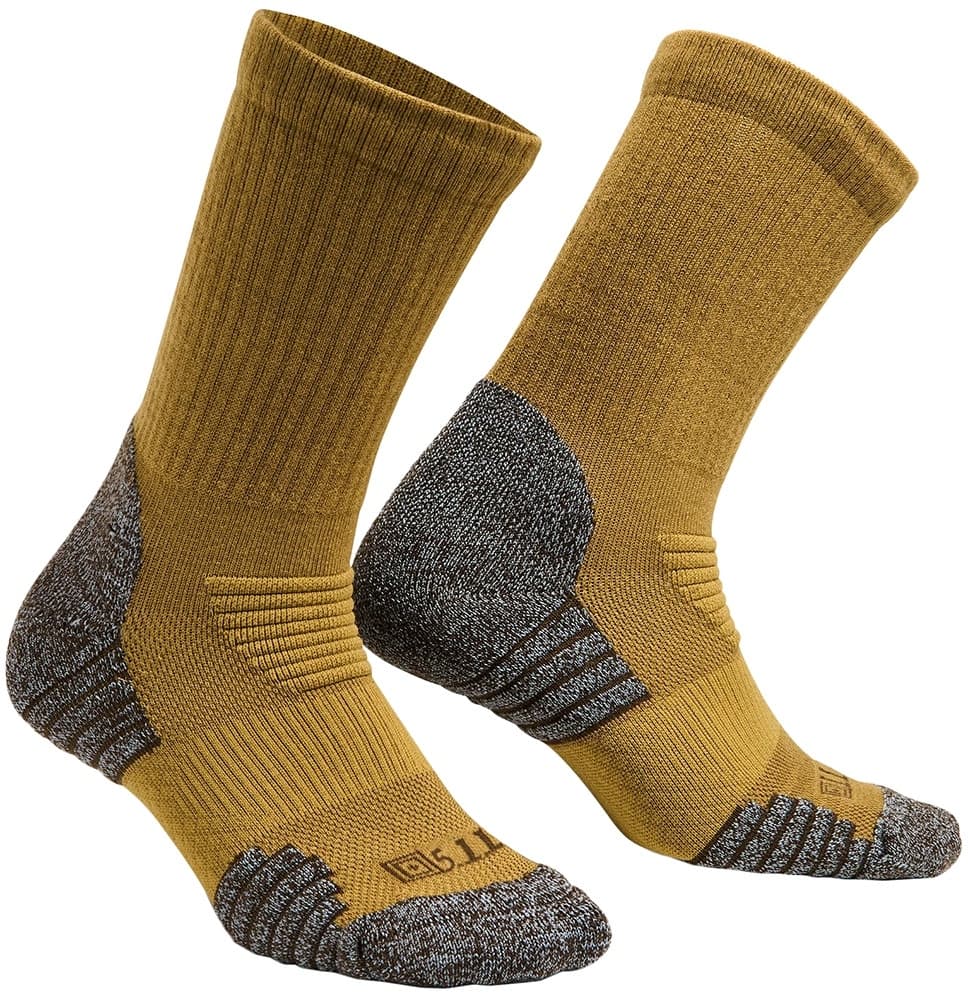 Meias 5.11 Tactical Duty Ready Ultra Crew Sock 1800015-389 Coyote