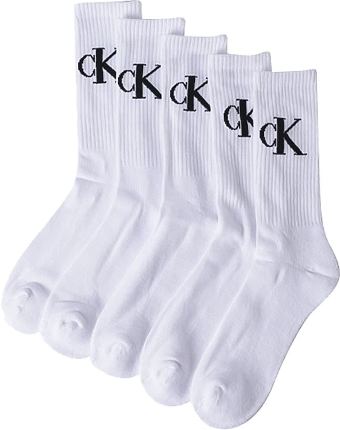 Meias Calvin Klein CVM213CR08002 Masculina (5 Pares)