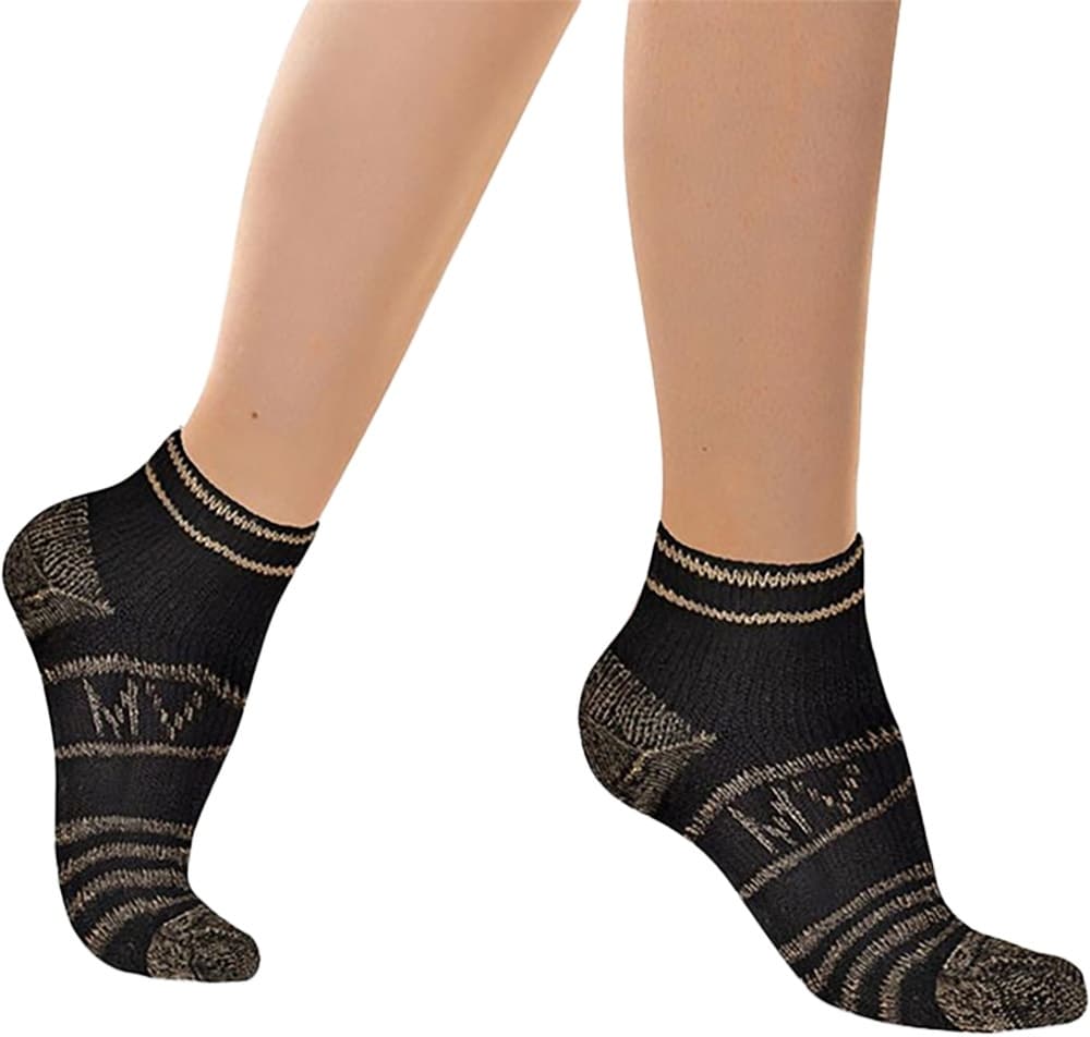 Meias para Pés Sensíveis Medivaric Cano Baixo No Tornozelo 5605P0204 - Preto (M)