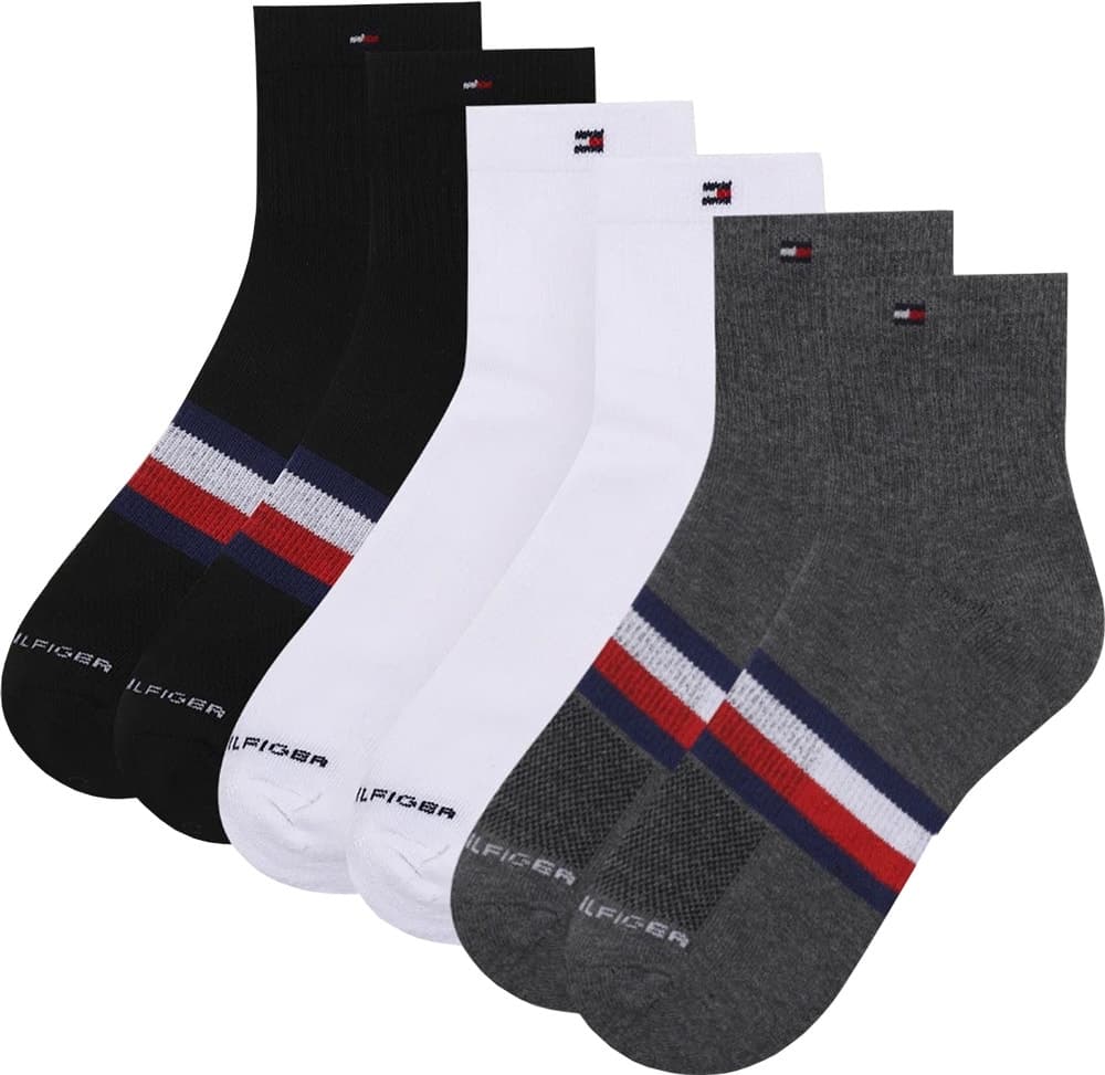 Meias Tommy Hilfiger THM233QT03 003 Masculina (3 Pares)