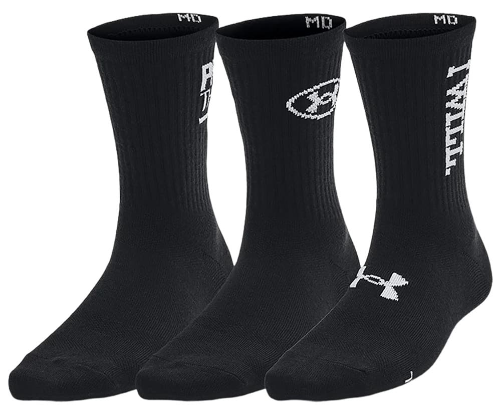Meias Under Armour Essential Mid Crew 3 Pares