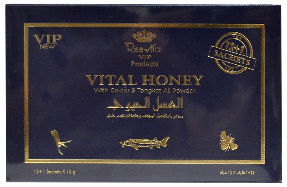 Mel Energético Vital Honey Dose Vip (13 Unidades de 15G)