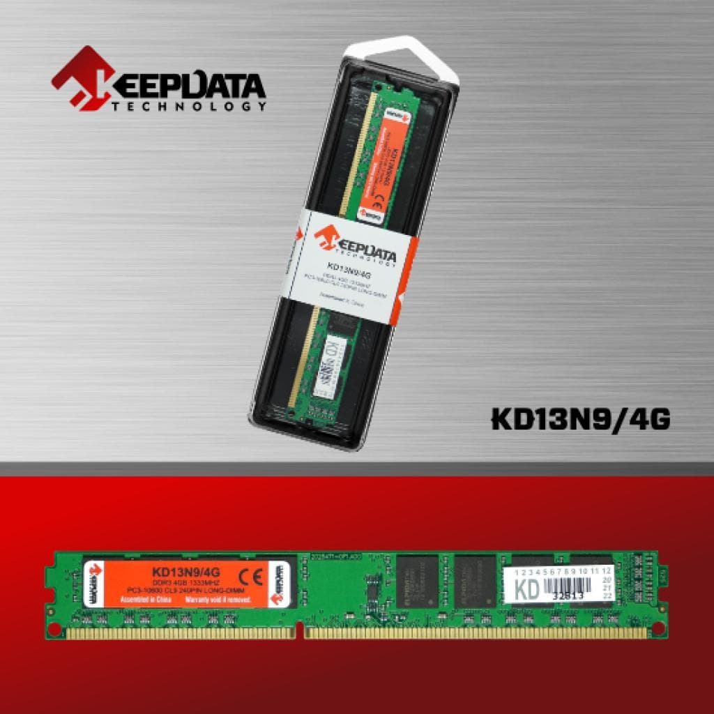 Memória Ddr3 4GB 1333MHz Keepdata KD13N9/4G