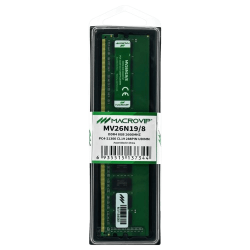 Memória DDR4 8GB 2666MHz MacroVip MV26N19/8