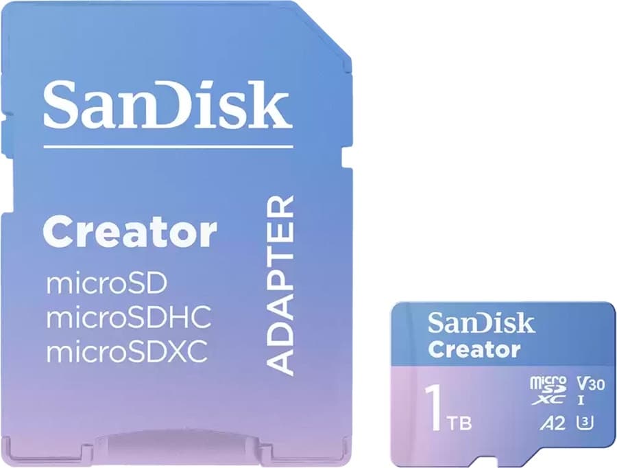 Memória MicroSDXC SanDisk Creator Series Sdsqxav-1T00-GN6MS 190-130 MB/s - 1TB