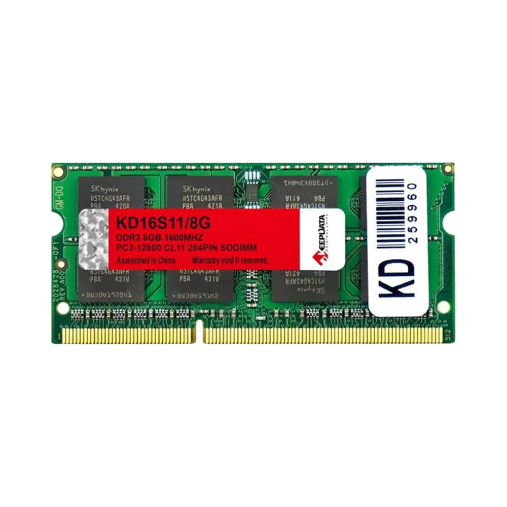 Memória RAM Keepdata KD16S11 Ddr3 8GB 1600MHz So-Dimm
