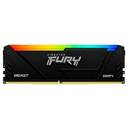 Memória RAM Kingston Fury Beast DDR4 32GB 3200MHz RGB Preto
