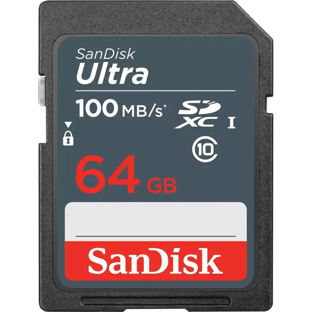 Cartão de Memória SanDisk Ultra 64 GB 100 MB/s C10 U1 Sdxc
