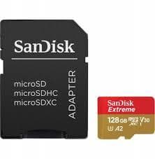 Cartão de Memória Sandisk Extreme 128GB 190MB/s 90MB/s