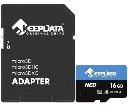 Cartão de Memória MicroSD 16GB Keepdata Neo A1 V10 95MB