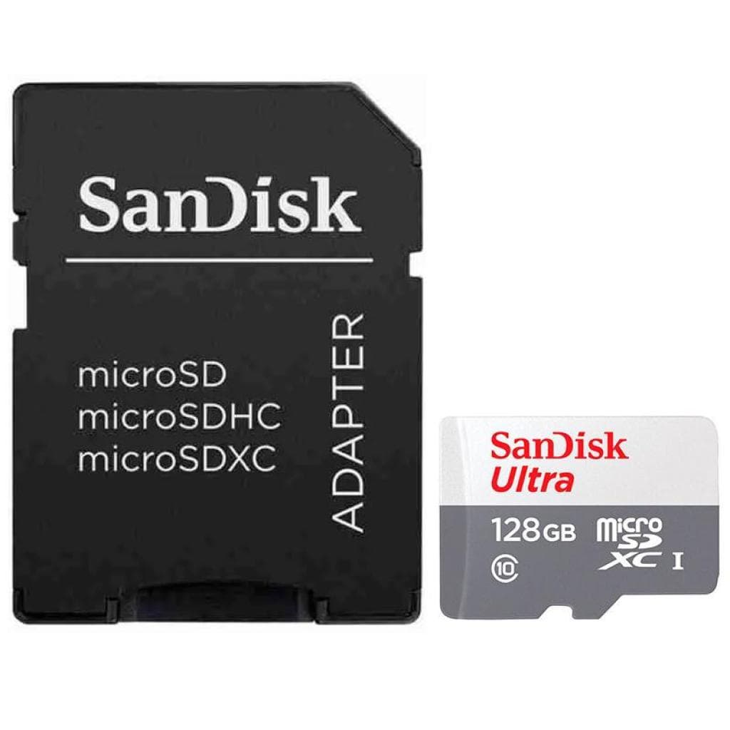 Cartão de Memória MicroSD 128GB Sandisk Ultra Cl10 100MB