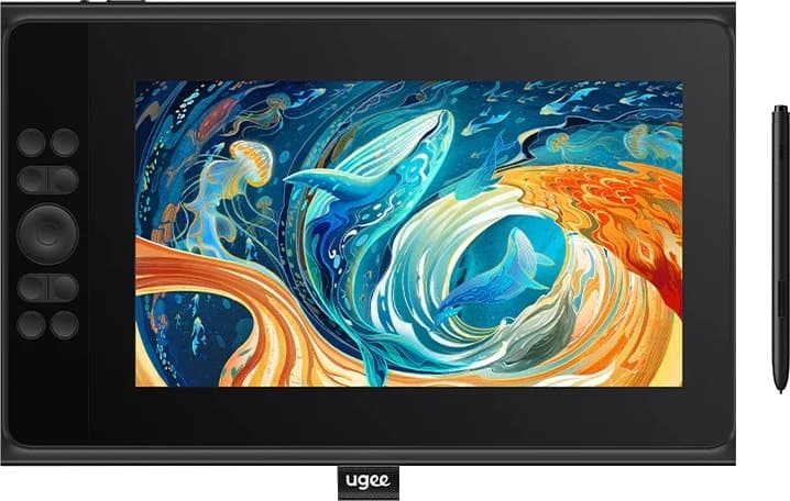 Monitor Digitalizador Ugee Ue12 Plus 11.9" - Preto