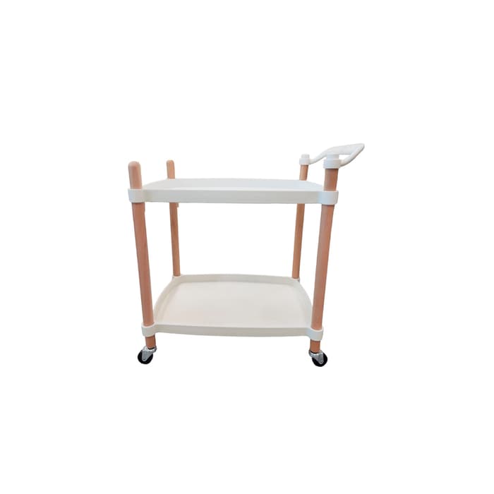 Mesa de Serviço/Gueridon Quadrado Branco Importacion China