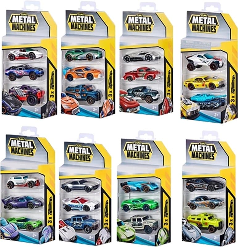 Carrinhos Metal Machines Zuru 6715 (3 Unidades) (Diversos)
