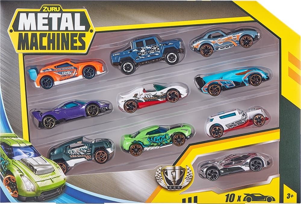 Carrinhos Metal Machines Zuru - 10 Unidades