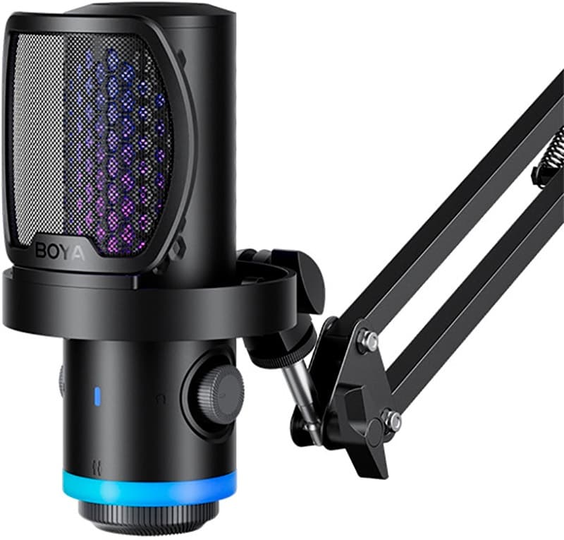 Microfone Boya CastMic G40B RGB USB-C com Cancelamento de Ruído Enc