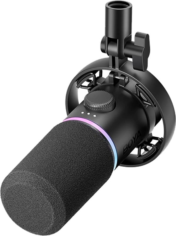 Microfone Boya CastMic S60 RGB USB-C/XLR com Cancelamento de Ruído
