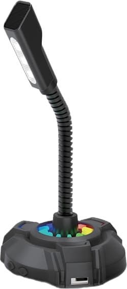 Microfone com Fio Hp Dh-1100C RGB - Preto