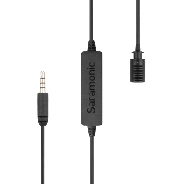 Microfone de Lapela Saramonic LAVMICRO-S com Conector TRRS 3.5mm de 5 Metros