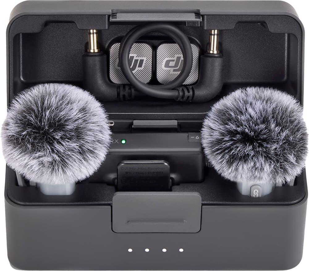 Microfone Dji Mic Mini 2 (2 Transmissores + 1 Receptor + Estojo)