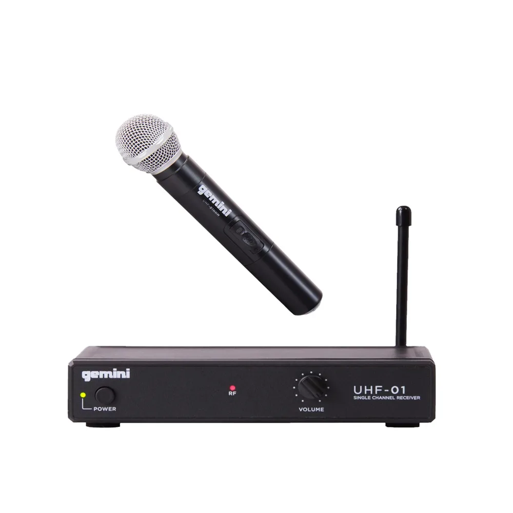 Microfone Gemini Uhf 01M Mão Single