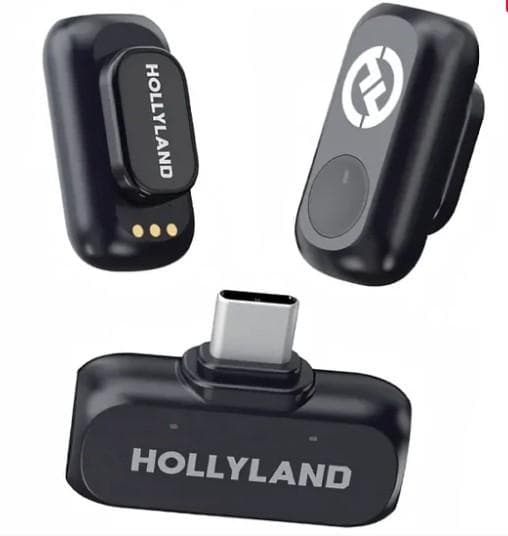 Microfone Hollyland Lark A1 Mini Duo USB-C Preto