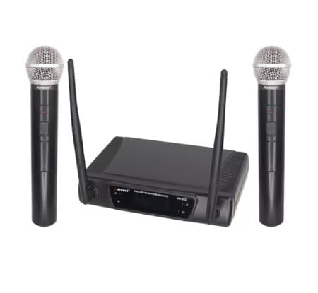 Microfone Karsecht S/Fio Duplo Wr-8LD/HT15A Mano Digi.