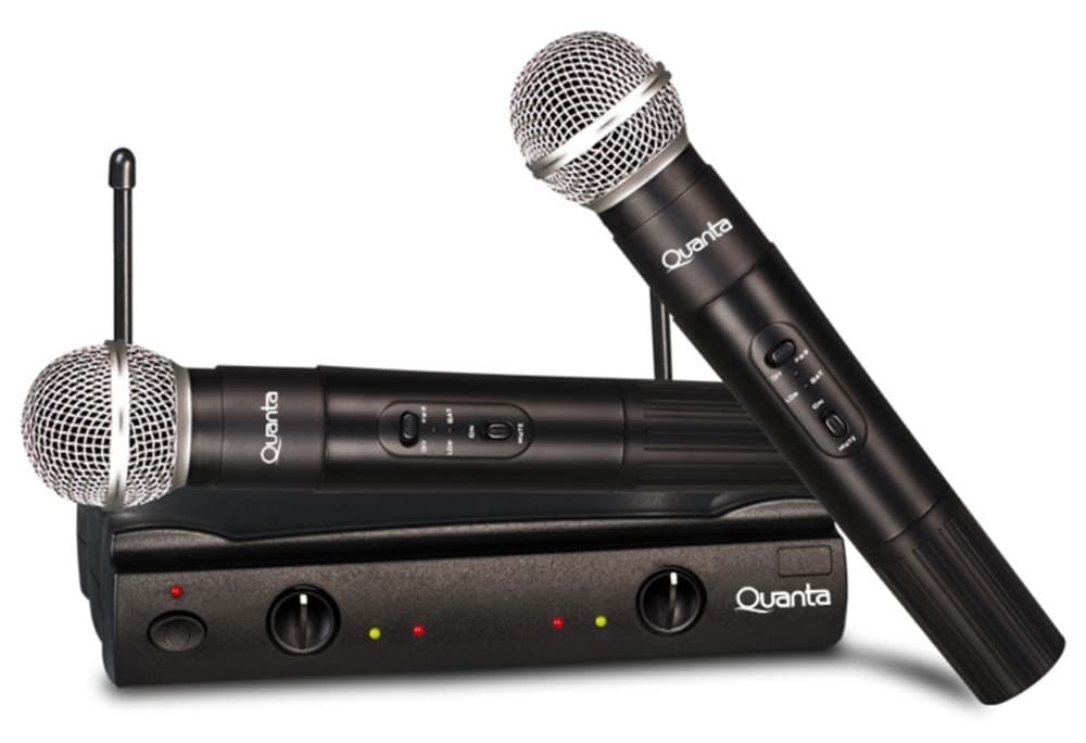 Microfone Profissional Quanta Qtmic-103 Wireless Preto