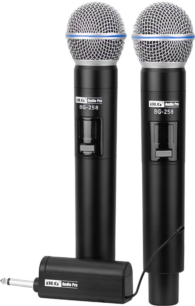 Microfone Sem Fio Blg Bg-258 Audio Pro (2 Unidades)