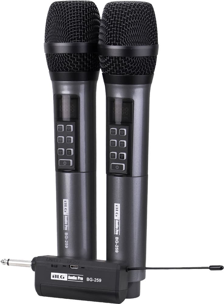 Microfone Sem Fio Blg Bg-259 Audio Pro (2 Unidades)
