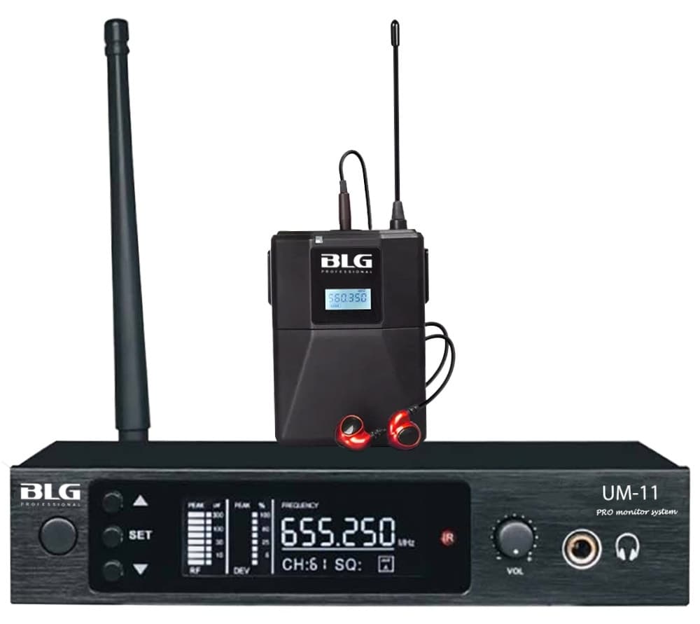 Microfone Sem Fio Blg Pro System Uhf Um-11