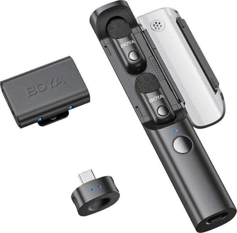 Microfone Sem Fio Boya Magic - 03 USB-C - Preto