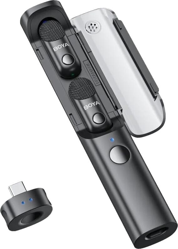 Microfone Sem Fio Boya Magic - 05 USB-C - Preto