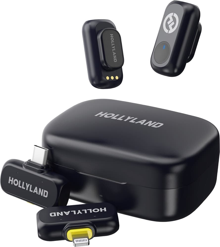 Microfone Sem Fio Hollyland Lark A1 Combo USB-C/Lightning - Cinza Espacial