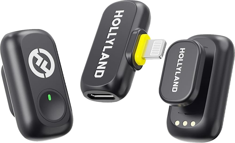 Microfone Sem Fio Hollyland Lark A1 Mini Duo Lightning - Cinza Espacial