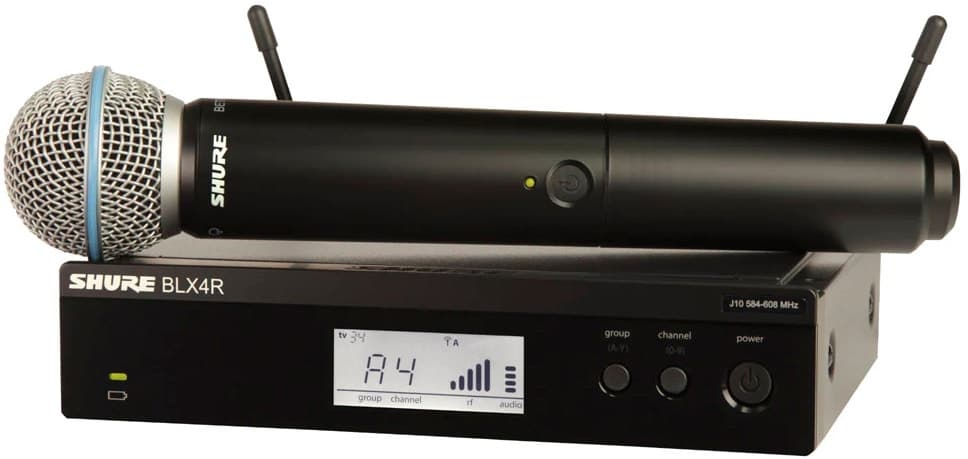 Microfone Sem Fio Shure BLX24R/B58-J10 Preto