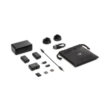 Microfone Wireless Dji Mic (2 Transmissores + 1 Receptor + Estojo de Carregamento)
