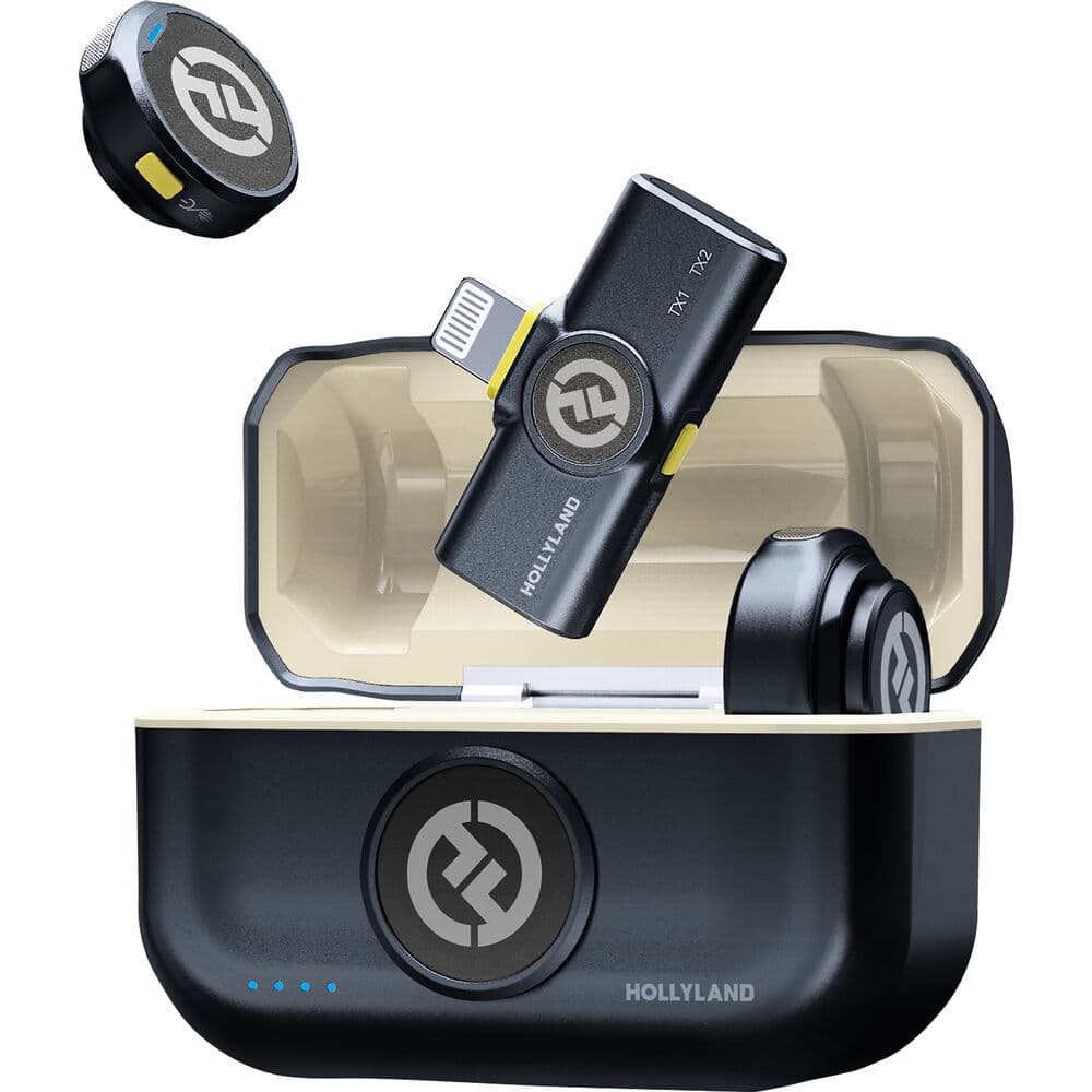 Microfone Wireless Hollyland Lark M2 Duo Versão Lightning - Shine Charcoal