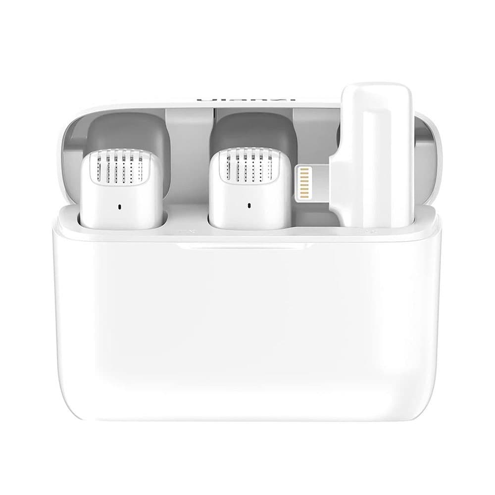 Microfone Sem Fio Ulanzi J12 Lightning Branco