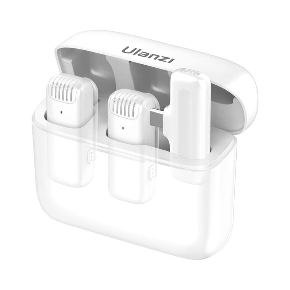 Microfone Sem Fio Ulanzi J12 Tipo-C Branco
