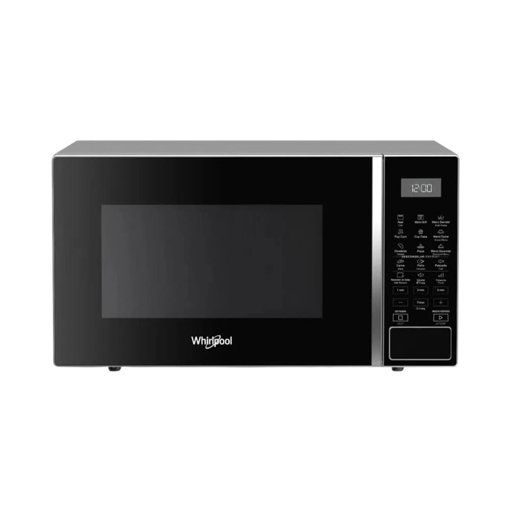 Micro-ondas Whirlpool WMG30SZWA com Grill 30L 220V Preto - Prata