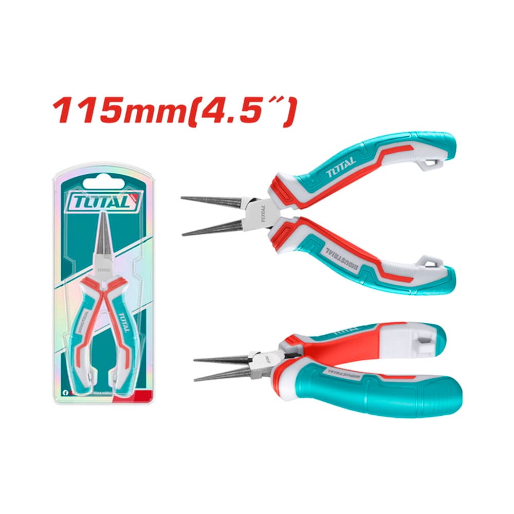 Mini Alicate de Ponta Redonda Total Thtmn656 11.5 Cm