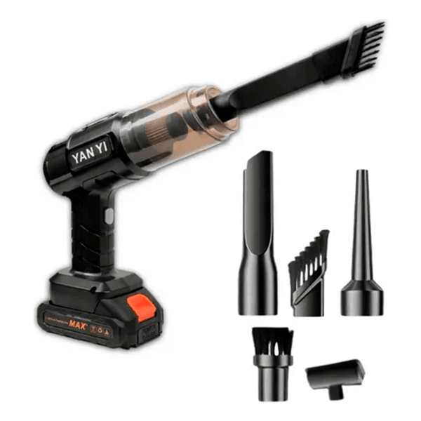 Mini Aspirador de Pó Portátil Yan Yi Vacuum Ma-503 48V Com Acessórios Bivolt Preto