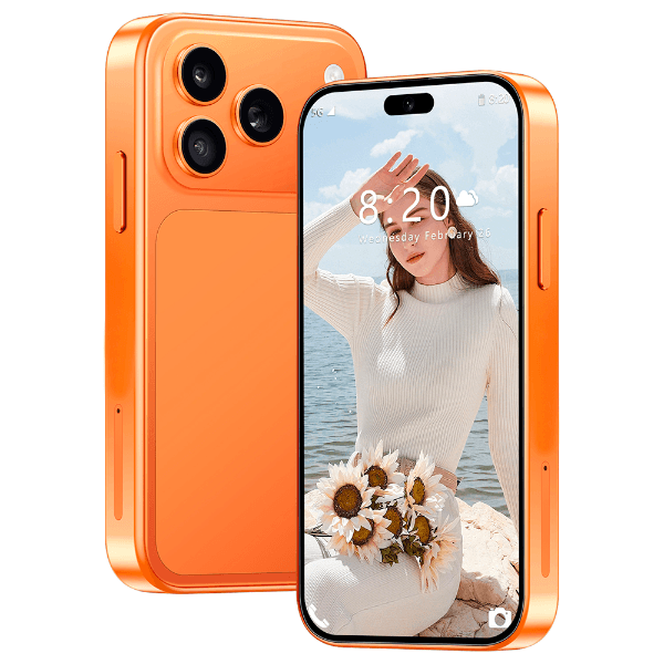 Celular 17 Pro Max Mini 8GB 512GB Laranja