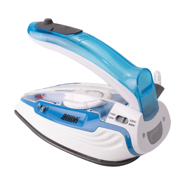 Mini Ferro de Passar A Vapor Onida On-996 1100W Bivolt Azul/Branco